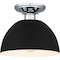 Quoizel Eason 1-Light Earth Black Semi-Flush Mount QSF5575EK - alternate 1